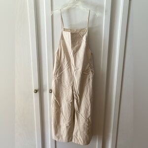 Linen Beige Overalls